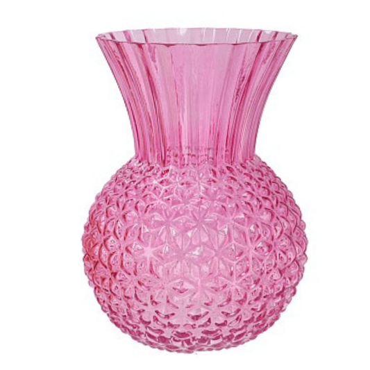 Glazen Vaas Dutch Roze - in 2 maten