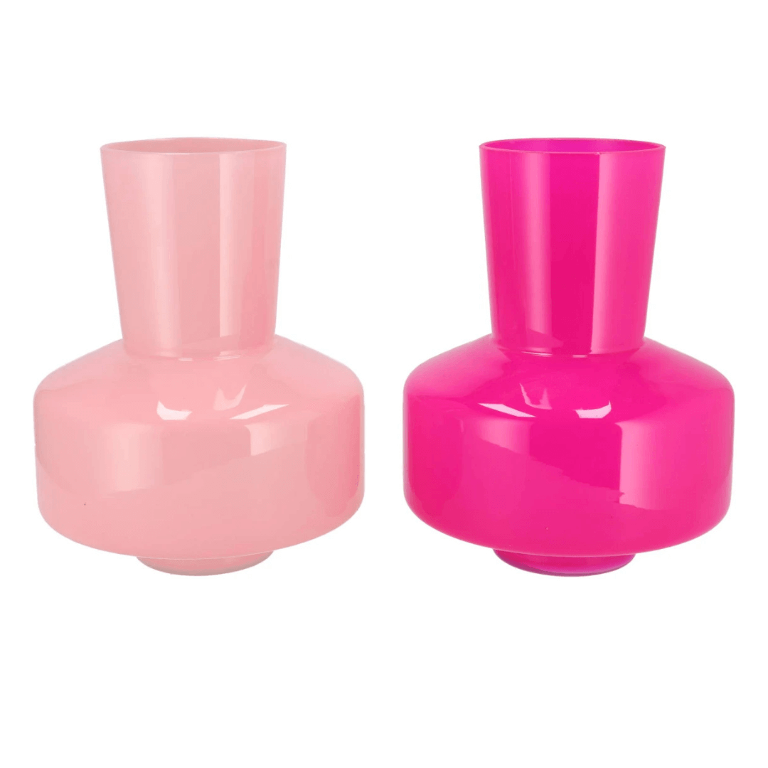 Glazen Vaas – 26 cm – Roze