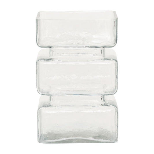 Glazen Vaas vierkant transparant– Urban Nature Culture