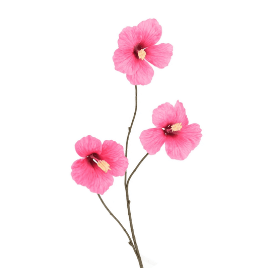 Kunst Hibiscus Bloementak – 85 cm - Roze