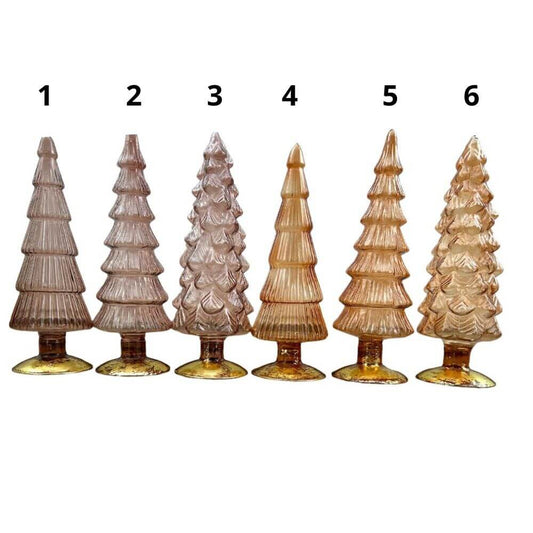 Kerstboompjes Twinkel Sand Glas in 25cm en 30cm