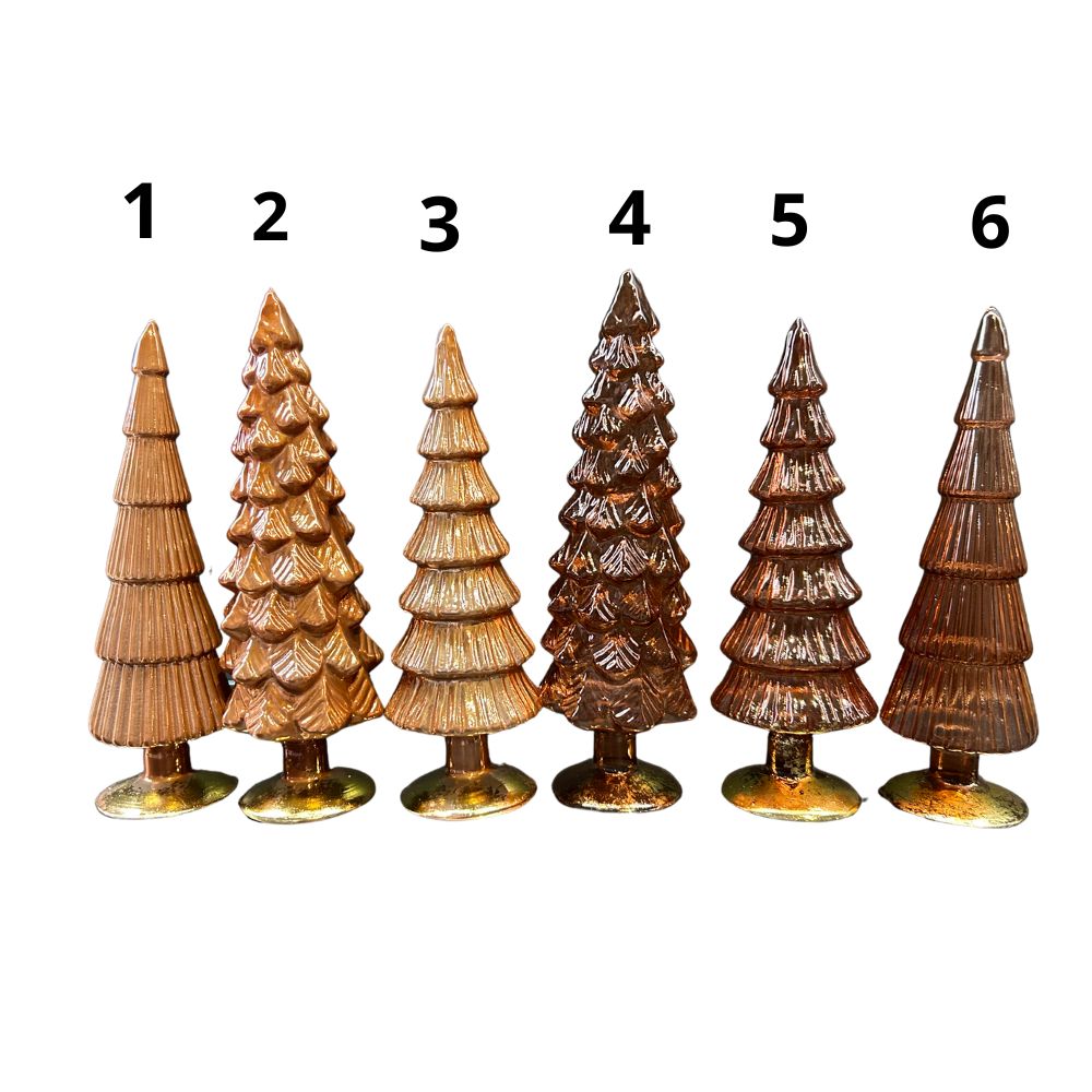 Kerstboompjes Twinkel Sand Glas in 25cm en 30cm