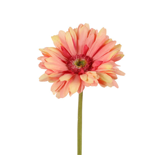 Zijden bloem Gerbera - Peach/Roze