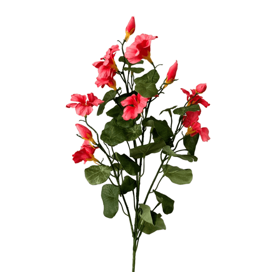 Nasturtium Kunstbloem Steel - Vrolijk Oranje, 71 cm