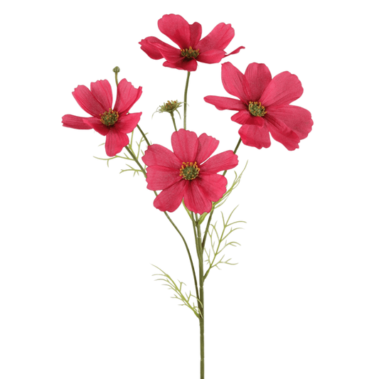 Kunstbloem Cosmos – Fuchsia Roze – met 4 bloemen