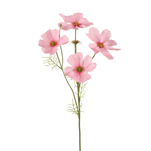 Kunstbloem Cosmos – Roze – met 4 bloemen