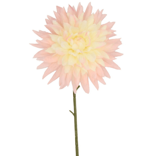 Kunstbloem Dahlia - Licht roze/Crème