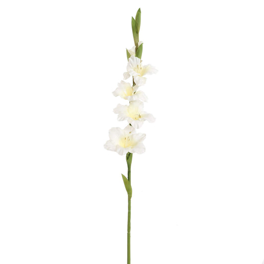 Kunstbloem Gladiool – Cremè – 85 cm