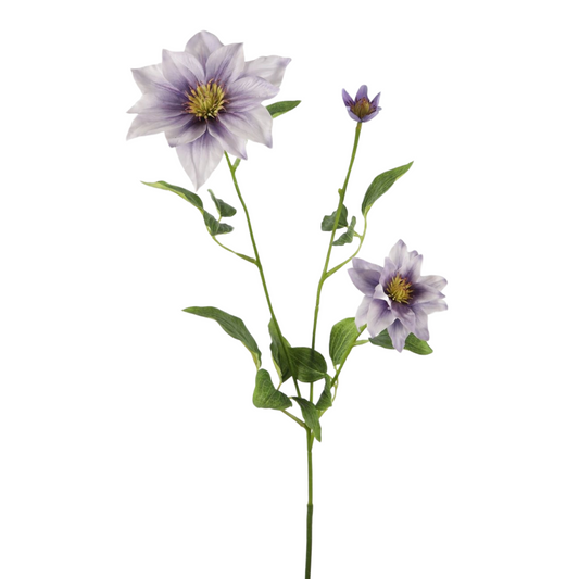 Kunstbloem Clematis met Paars hart – 90 cm