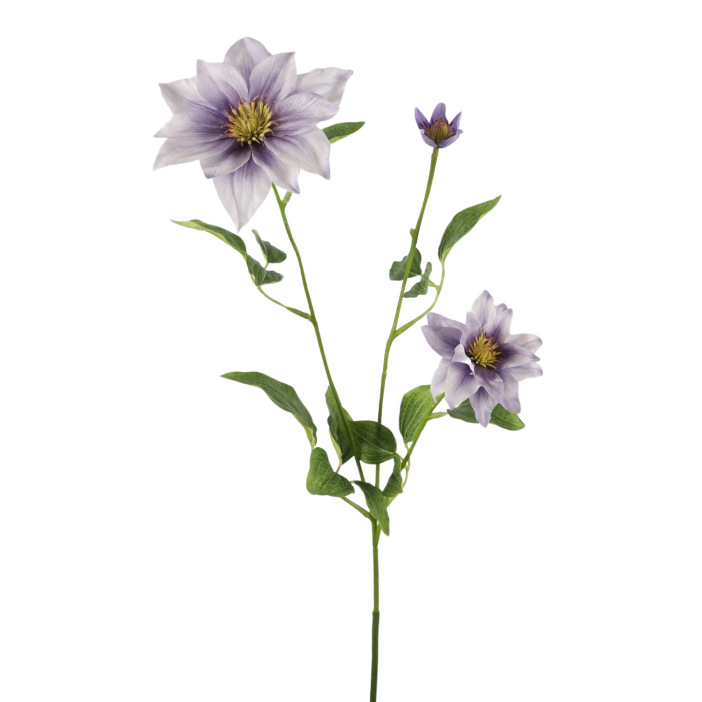 Kunstbloem Clematis met Paars hart – 90 cm