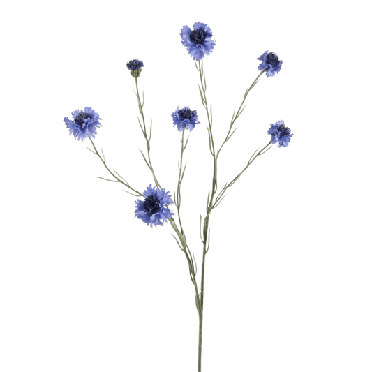 Zijden Korenbloem blauw/paars - 89cm hoog