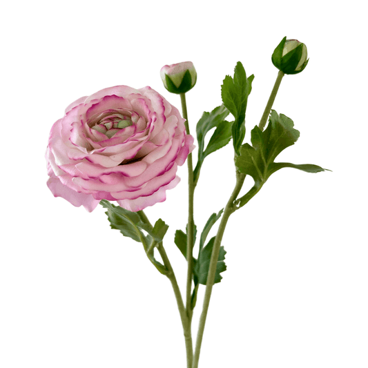 Zijden Bloem Ranonkel - Licht paars - 50cm