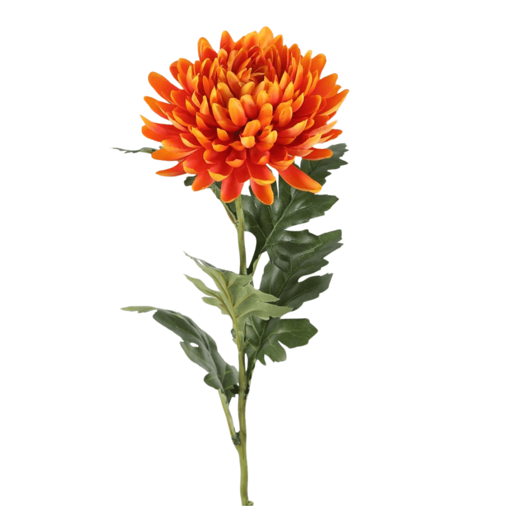 Kunstbloem Chyisant oranje – 72 cm