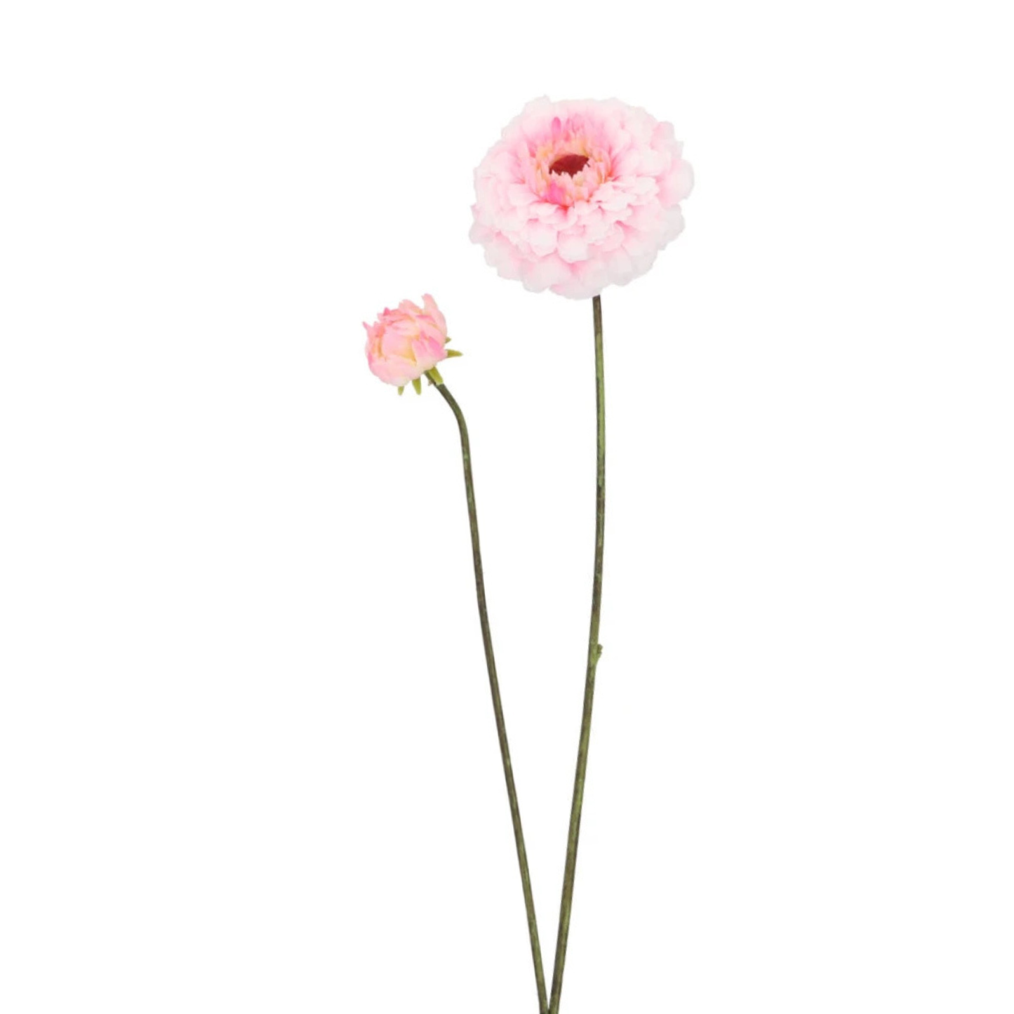 Kunstbloem Zinnia – Licht Roze – 54 cm