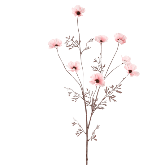 Kunstbloem Cosmos - Zacht Roze - 77 cm hoog