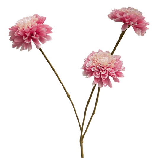 Mini Dahlia kunstbloem - oudroze - Silka -– 65cm