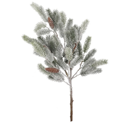 Kunsttak met Dennenappels en Sneeuw – 102 cm