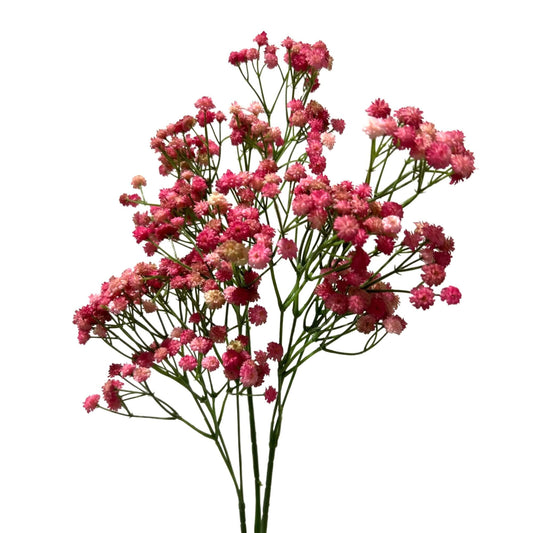 Gipskruid kunsttak in donker roze 98cm