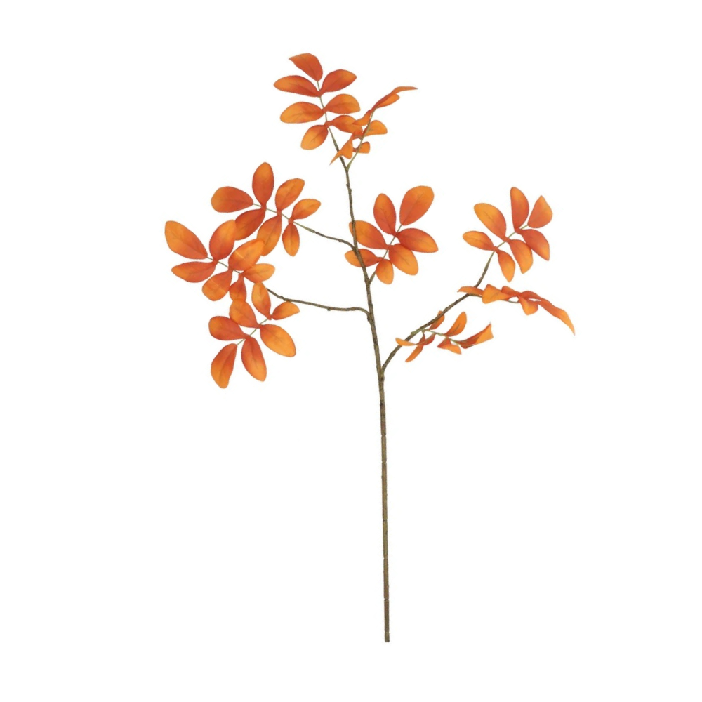 Kunsttak met oranje Blad – 71 cm