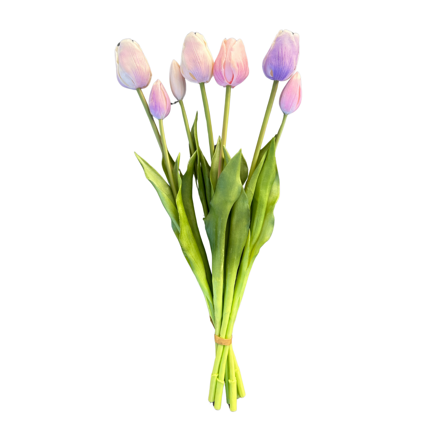 Tulpen bundel met 7 tulpen - pastel lavendel