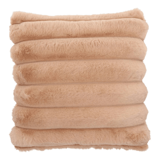Fluffy kussen - warm zand - 40 x 40 cm