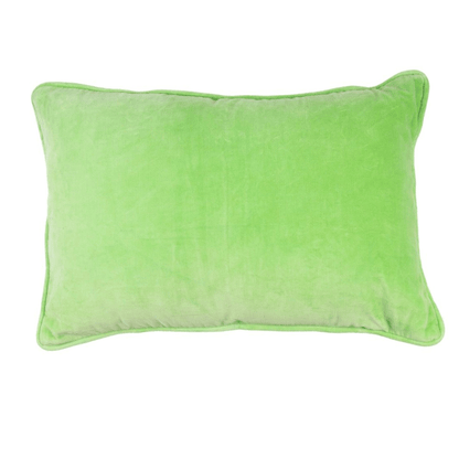 Velvet kussen - Peer groen – 40 x 60 cm- incl. vulling