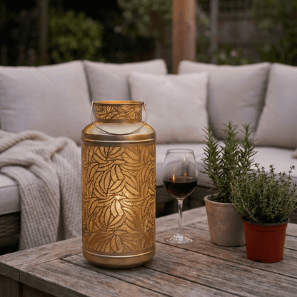 Grote Gouden Lantaarn – 41 cm Hoog – Metaal