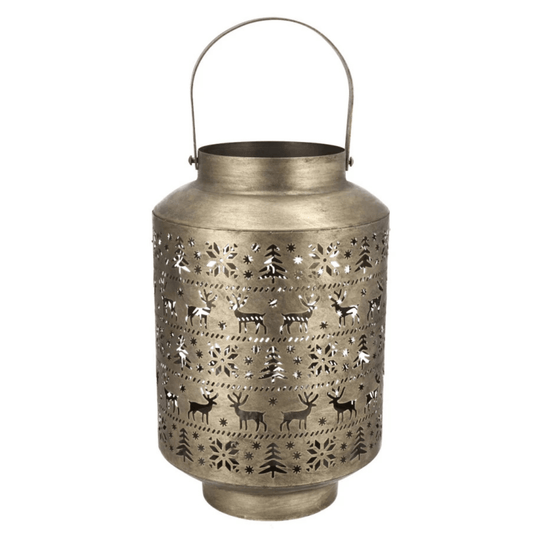 Goldene Laterne – 21 cm hoch – Metall