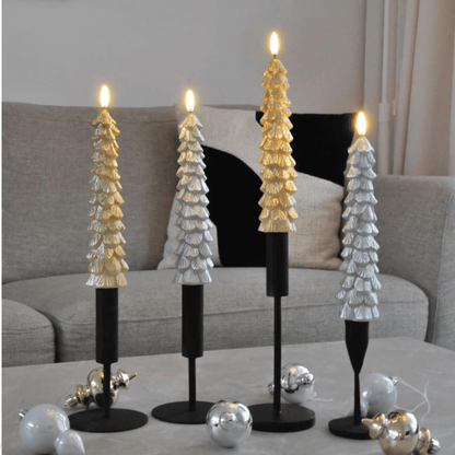 LED Kerstboom Kaarsen met Timer – Goud, Inclusief Batterijen