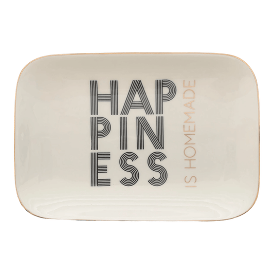 Love plate "Happiness is homemade" - Maat S