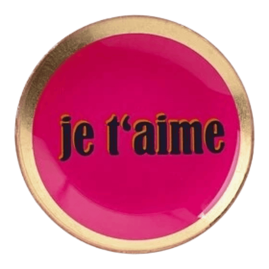 Love plate "Je t'aime" - Maat S