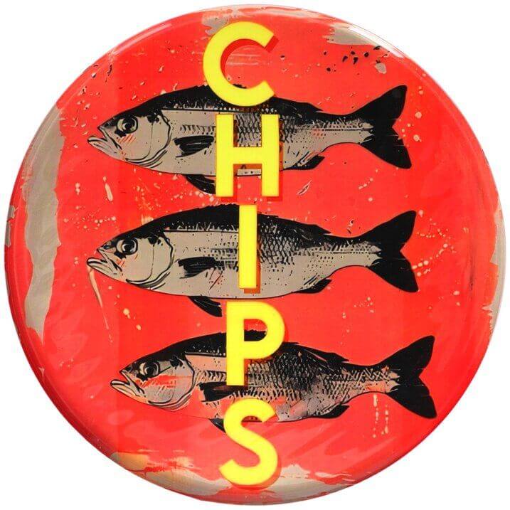 Love Plate " Fisch & Chips" - maat L