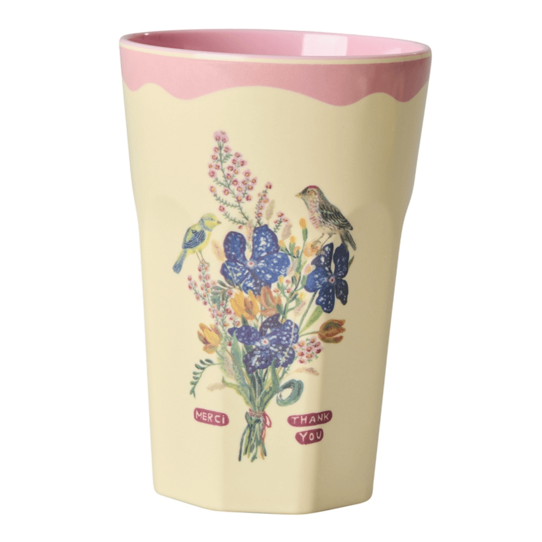 Set van 2 bekers Large– Nathalie Lété Print - Rice