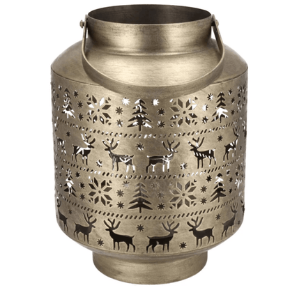 Goldene Laterne – 21 cm hoch – Metall