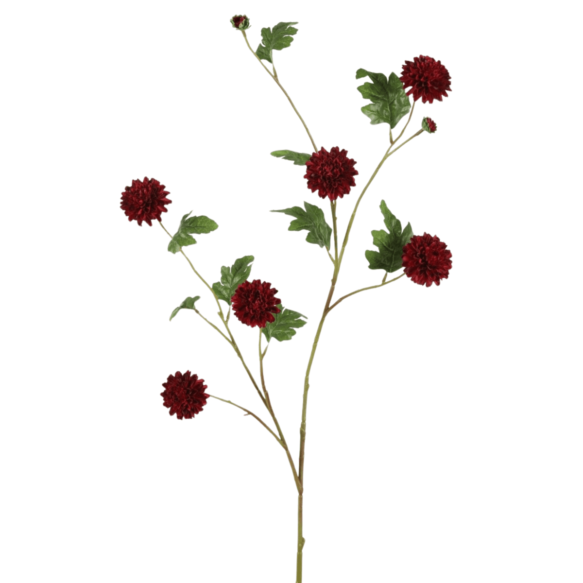 Kunstblume Dahlie mit großer Blüte – orange – 69 cm