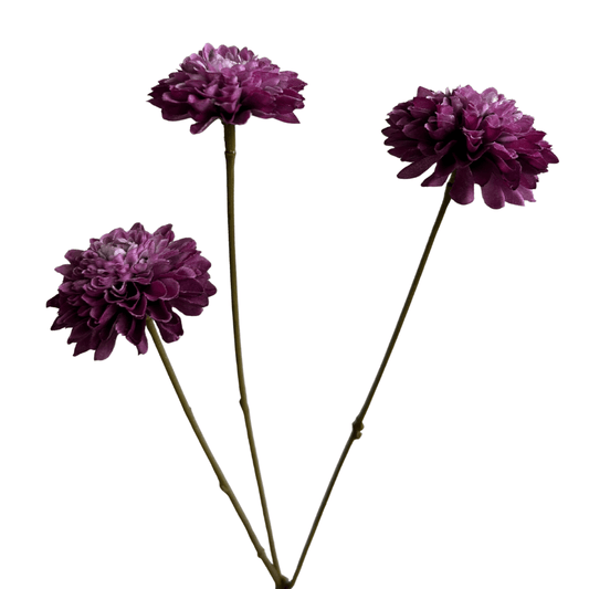Mini Dahlia kunstbloem - paars -Silka – 65cm
