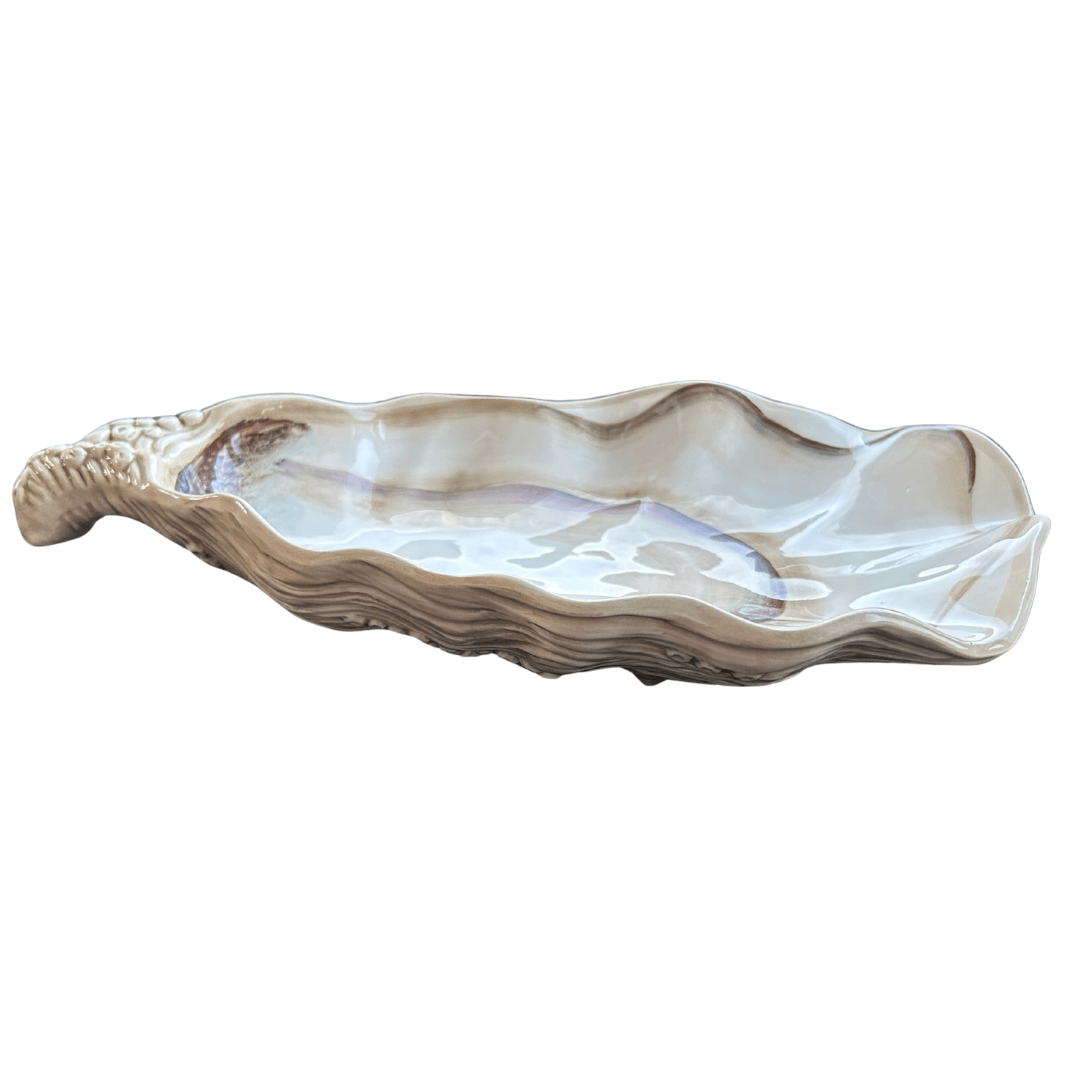 Keramieken Oesterschaal - Handgeschilderd uit Italië