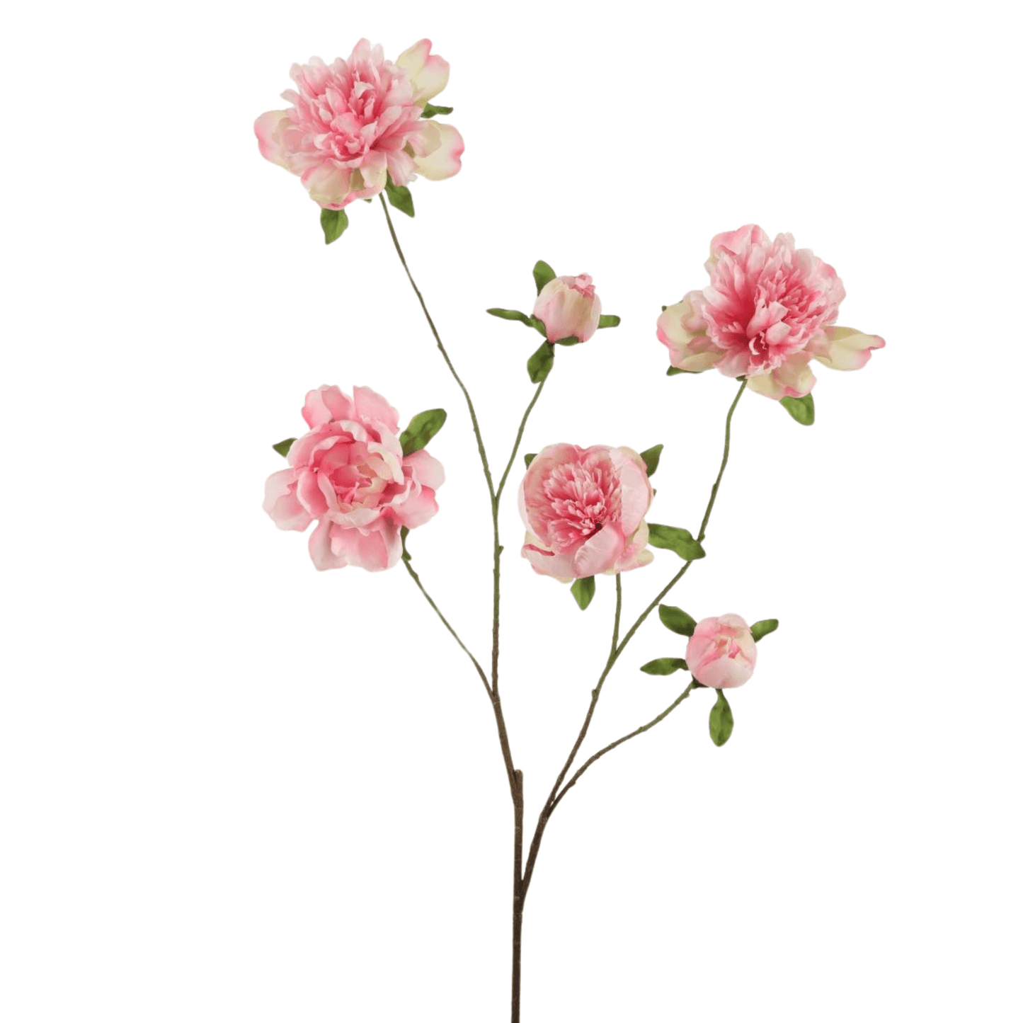 Peony Spray kunstbloem - roze – 116 cm