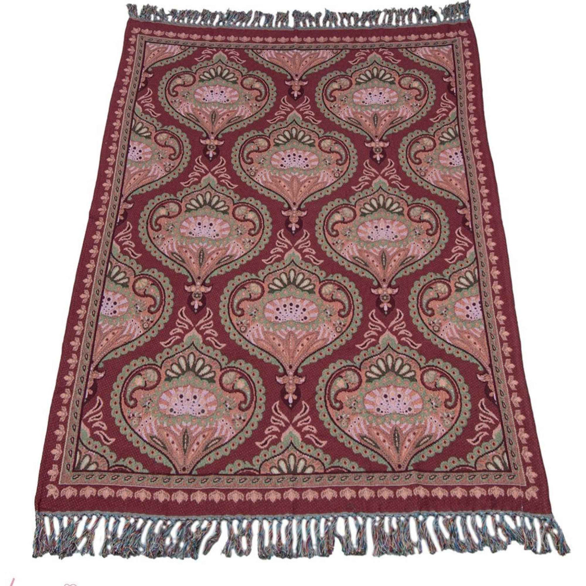 Jacquard plaid Burgundy - 130x170 cm