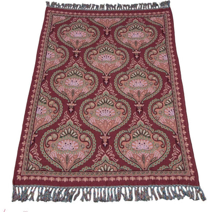 Jacquard plaid Burgundy - 130x170 cm
