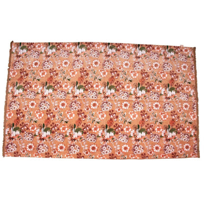 Plaid bloemen - Camel - 110x180 cm