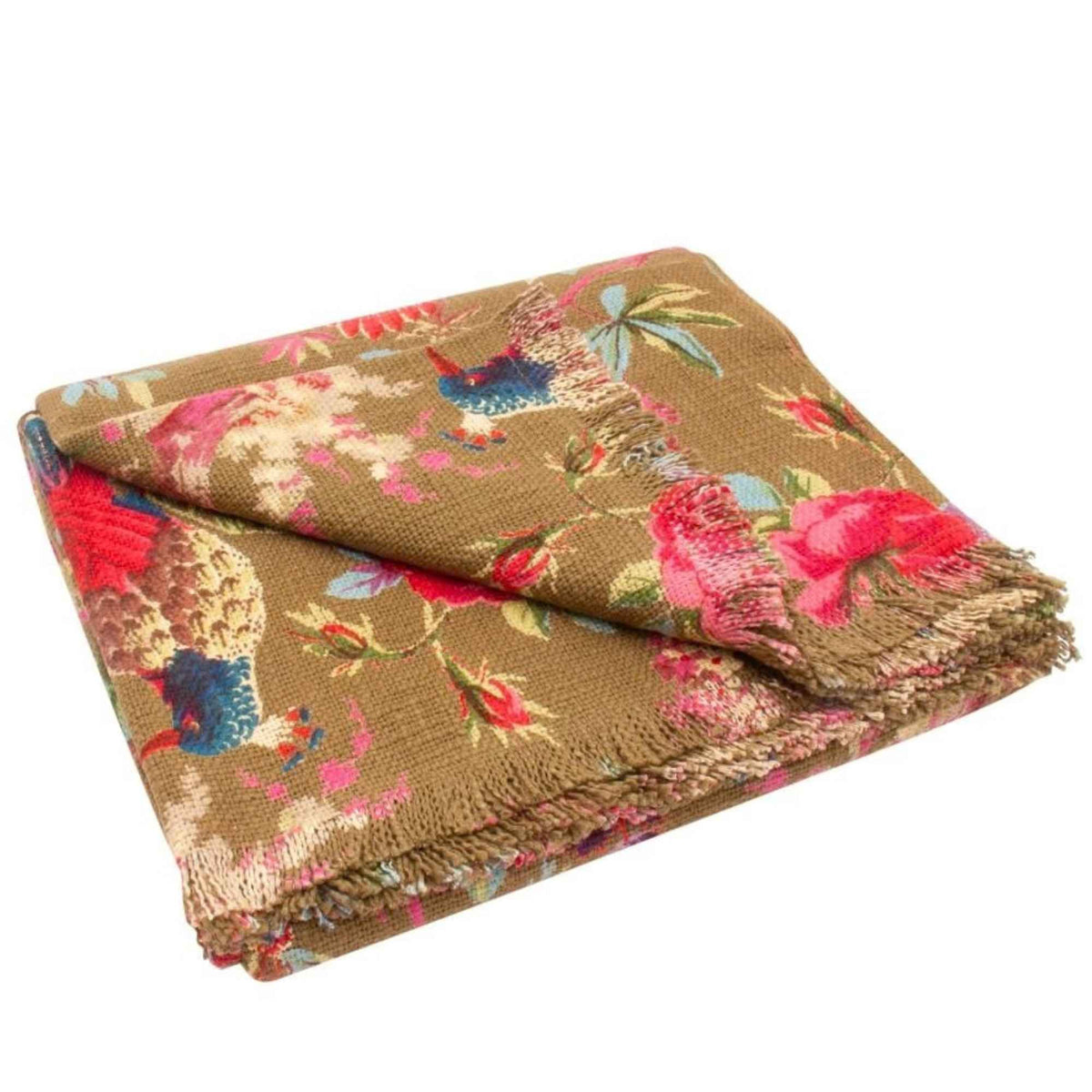 Plaid Paradise-Olijf- 130x170 cm