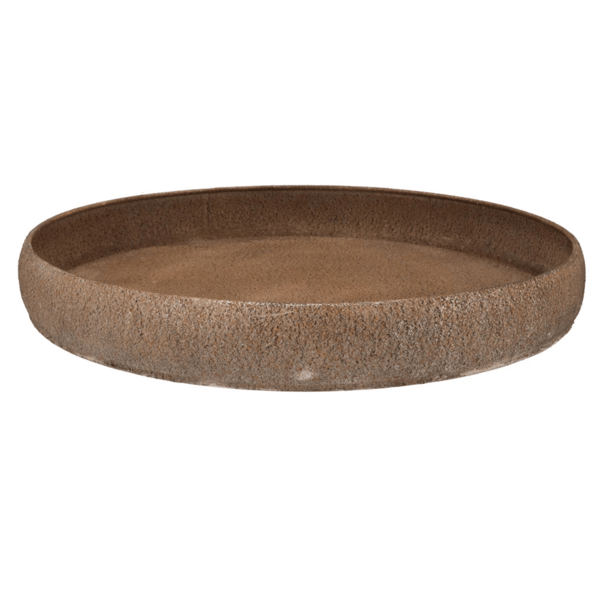 Rundes goldfarbenes Tablett – Ø37 cm - Metall