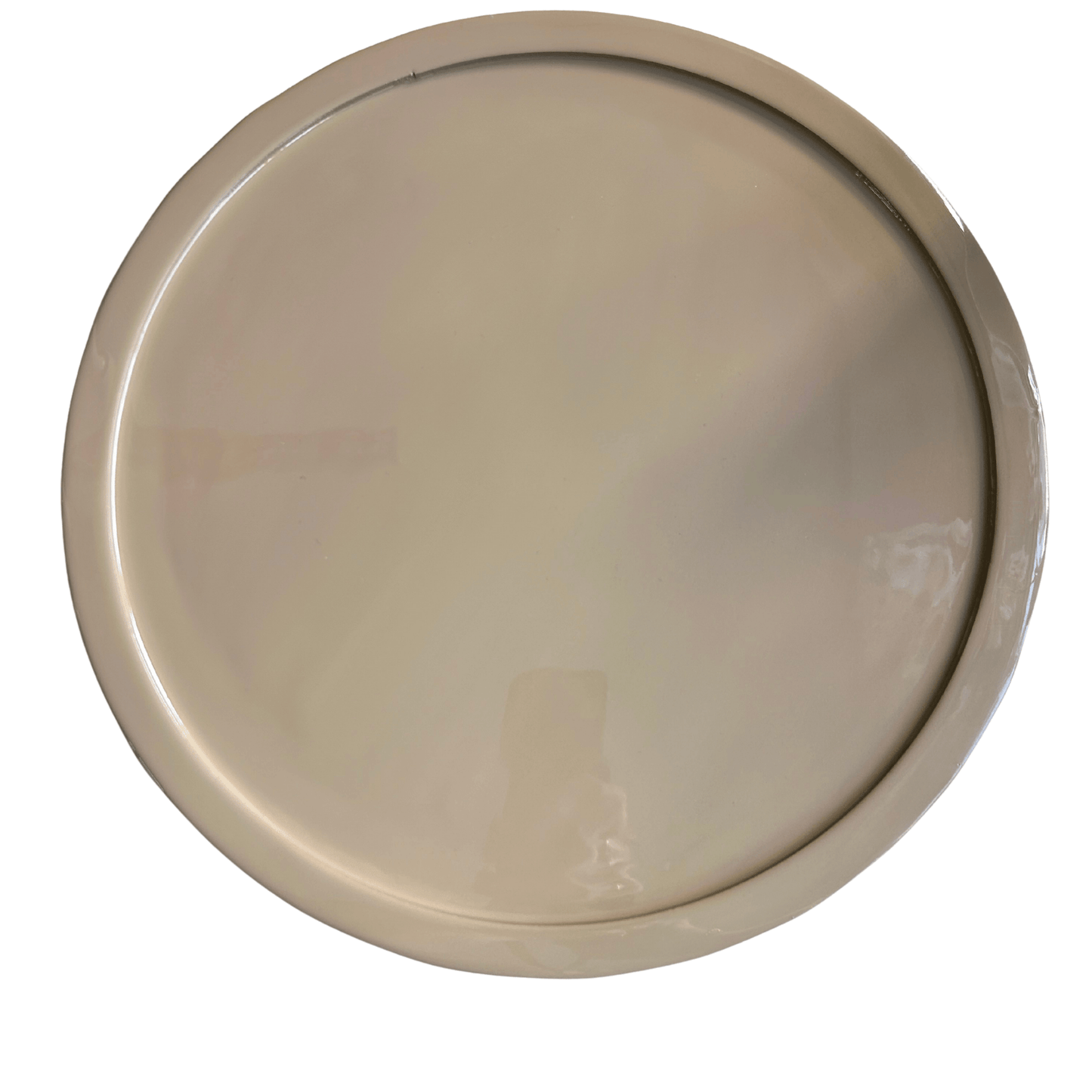 Metalltablett – matt – Sand – Ø37 cm