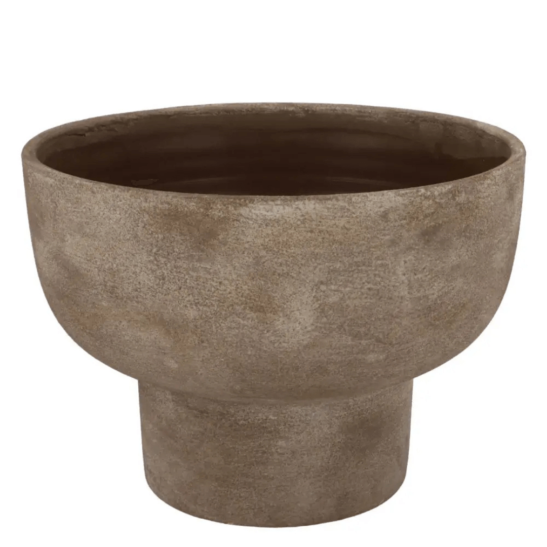 Aardewerken pot rustiek - bruin