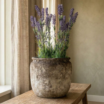 Blumentopf Krug Modell Batu - Sandfarben - in 2 Größen