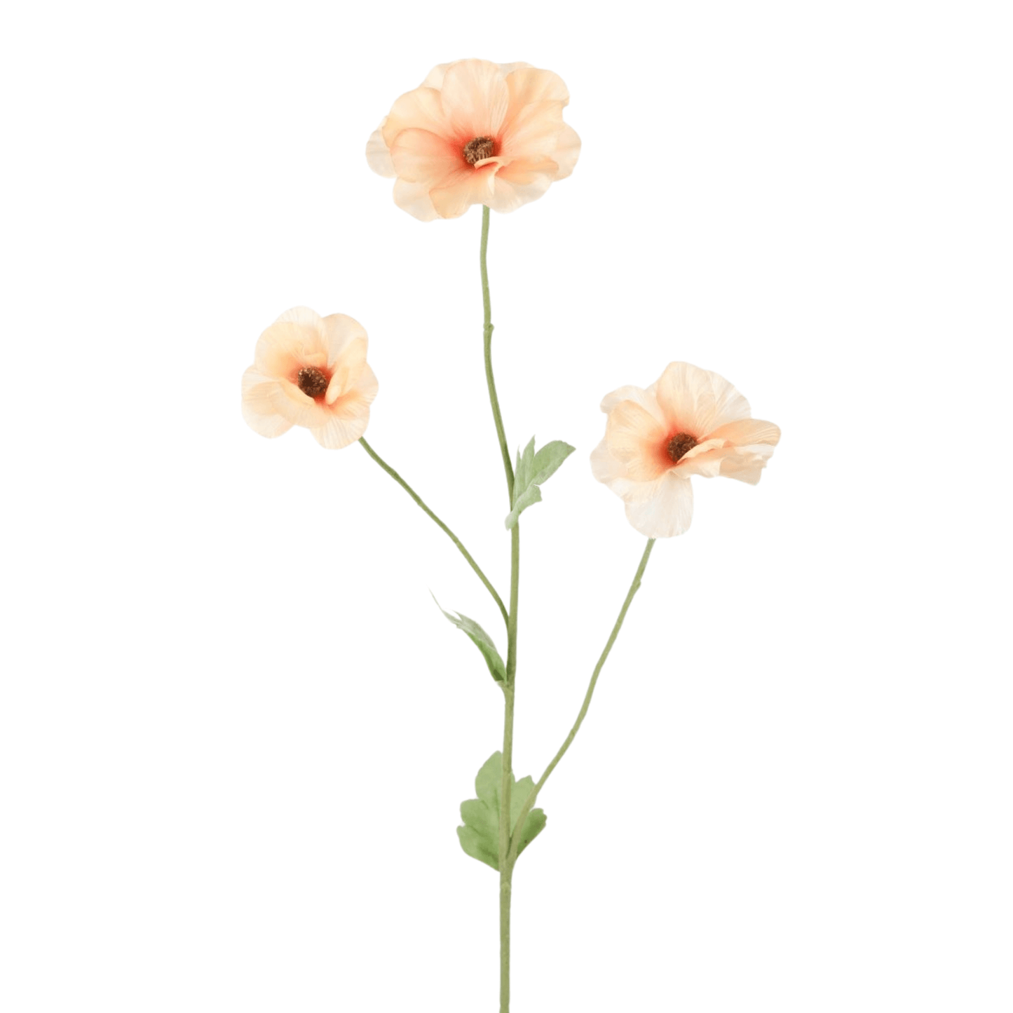 Kunstbloem Ranonkel  - Peach – 61 cm hoog