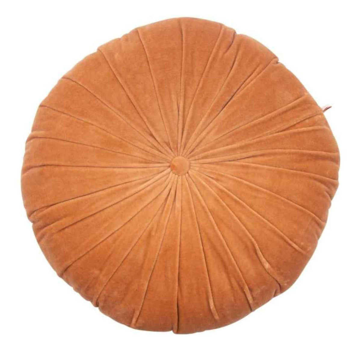ond velvet sierkussen karamel - Ø45 cm