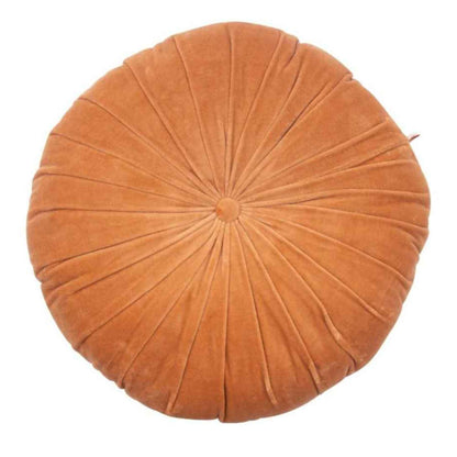 ond velvet sierkussen karamel - Ø45 cm