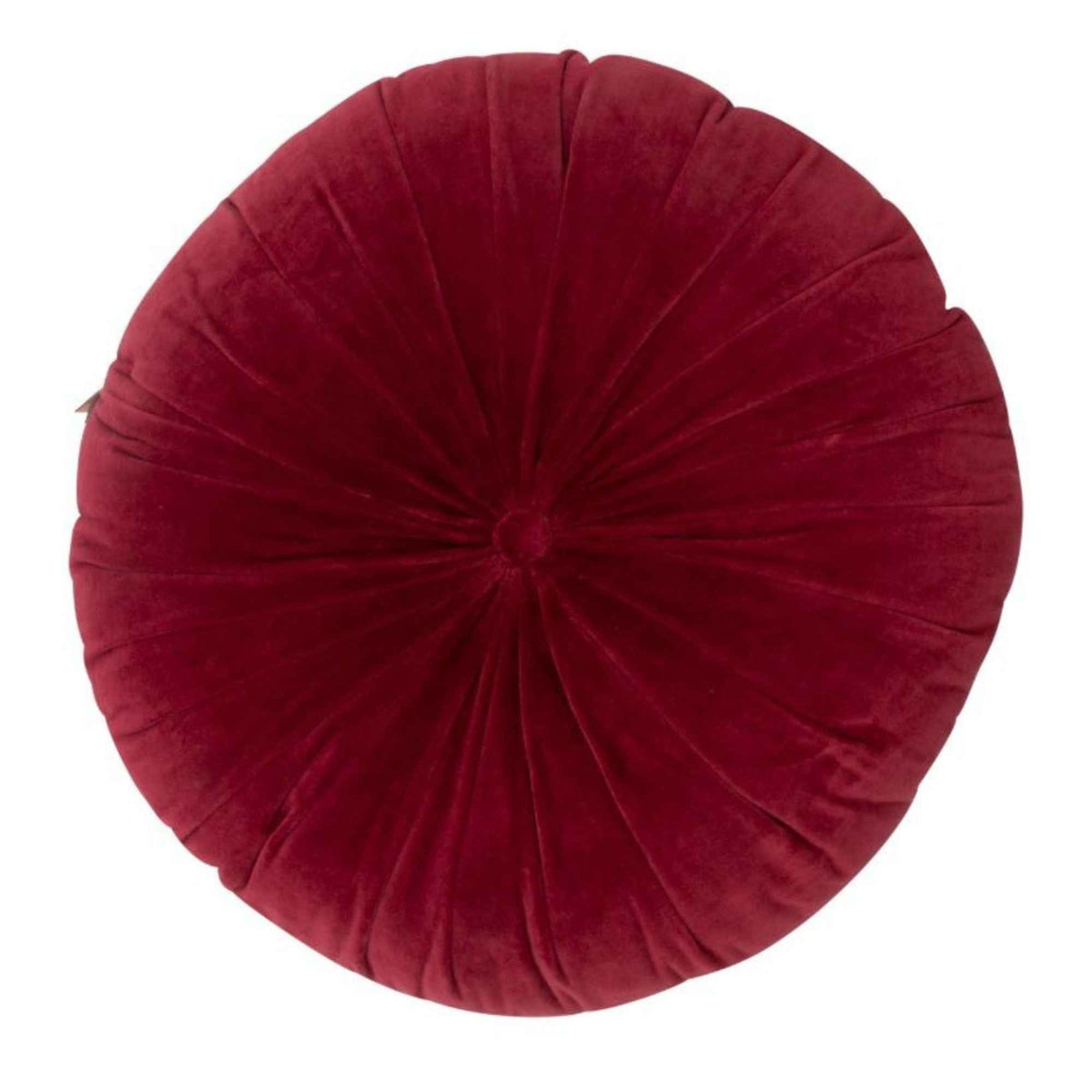 ond velvet sierkussen burgundy - Ø45 cm